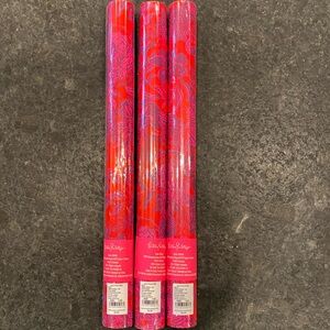 Lilly Pulitzer 3 rolls wrapping paper 18 x 236